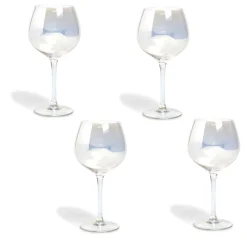 Verre à vin irisé x4