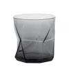 Verre bas Cassiopea noir transparent 33 cl