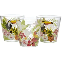 Verre bas Nadia Jungle x 3