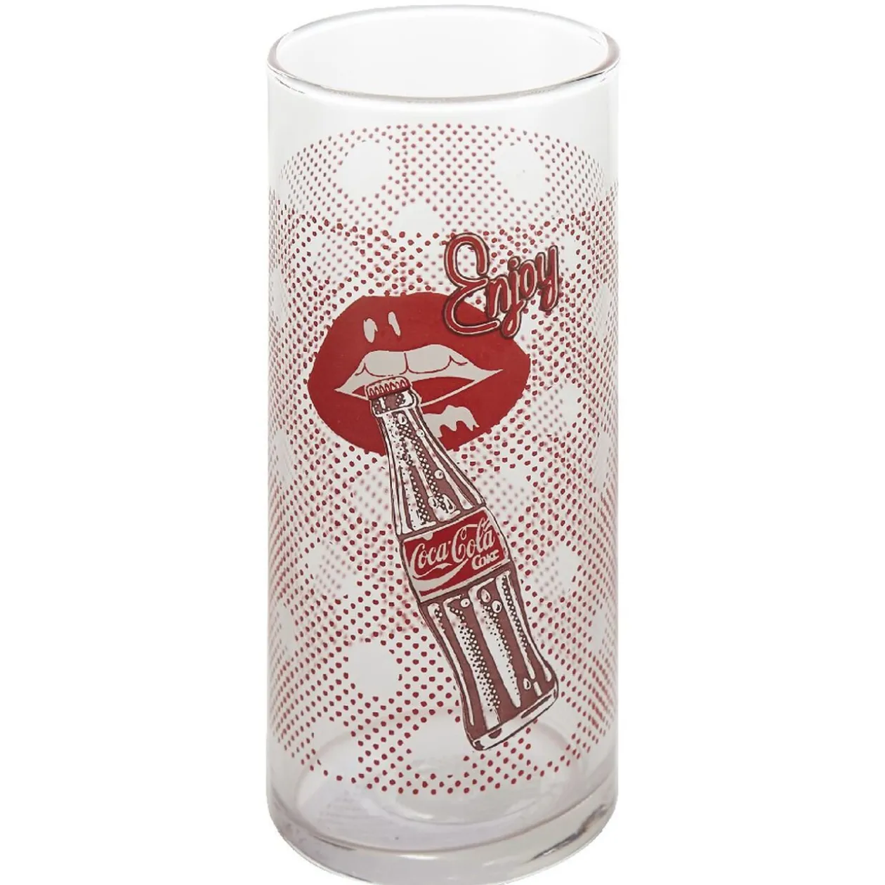 Verre coca Luminarc pop art rouge transparent Enjoy