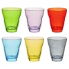 Verre gobelet jazz empilable uni coloré x 6