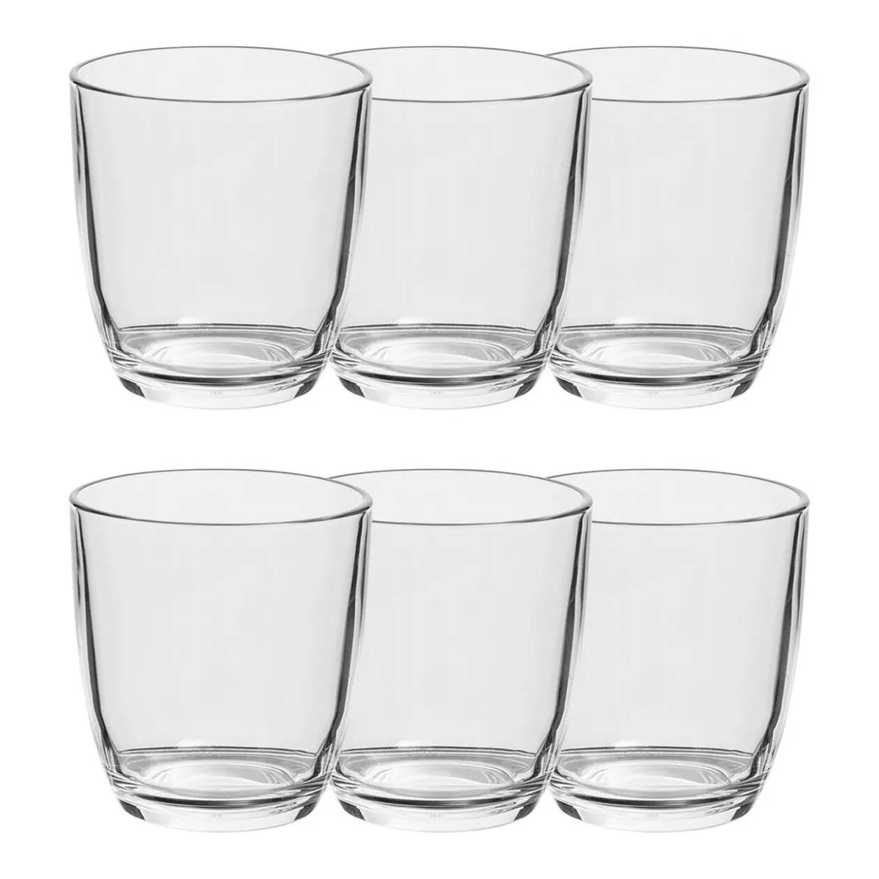 Verre gobelet transparent x 6