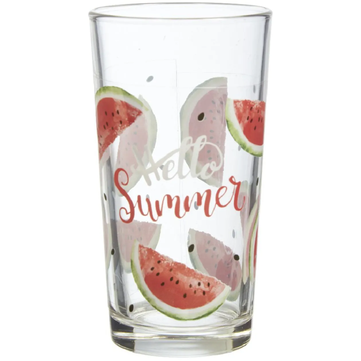Verre haut pastèque Hello Summer x 6