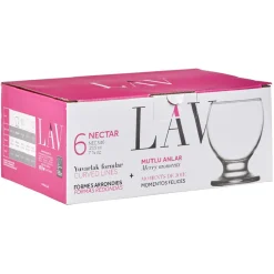 Verrine LAV en verre transparent 21,5 cl x6