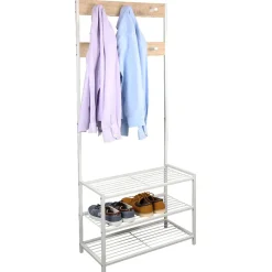 Vestaire métal et effet bois