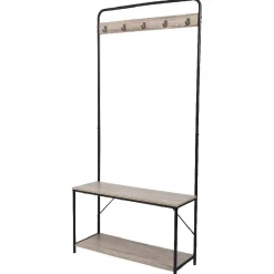 Vestiaire penderie avec banc