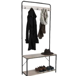 Vestiaire penderie avec banc