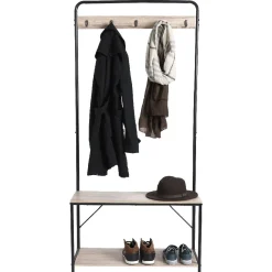 Vestiaire penderie avec banc