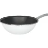 Wok acier émaillé noir et blanc Ø28cm